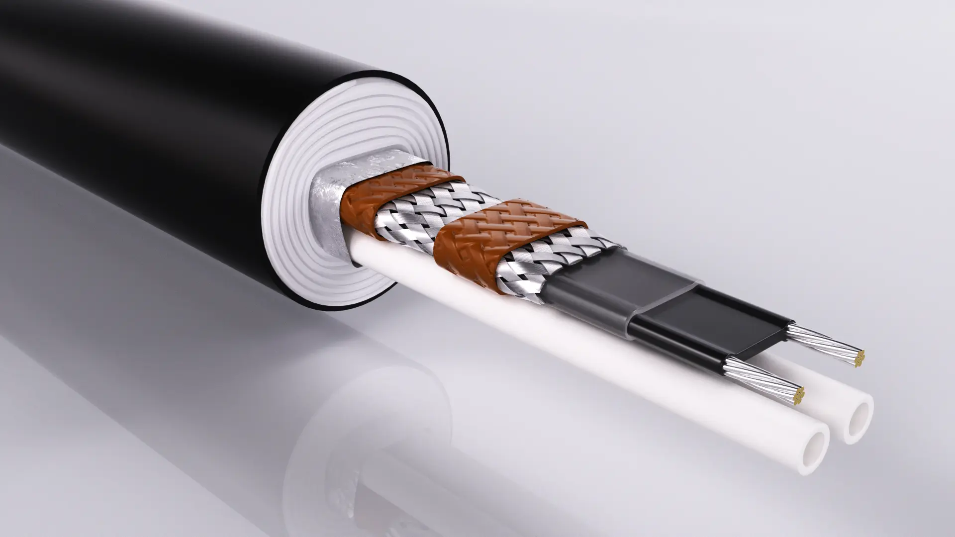 Mittel temperatur Selbst regulierendes elektrisches Tracing-Schläuche-Bundle EHTP