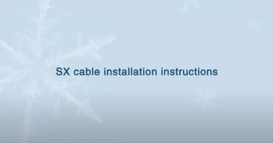 SX-Kabel-Installation anweisungen